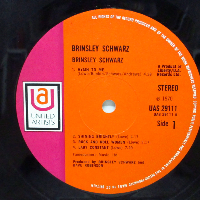 BRINSLEY SCHWARZ (ブリンズリー・シュウォーツ)  - Brinsley Schwarz (1st) (UK オリジナル LP/ざら紙見開きジャケ)