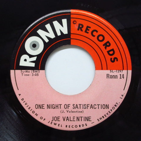JOE VALENTINE - One Night Of Satisfaction (Orig)