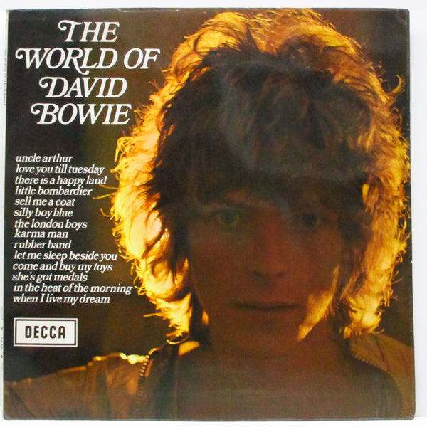 DAVID BOWIE (デヴィッド・ボウイ)  - The World Of David Bowie (UK オリジナル「ステレオ」LP/「カーリーヘア写真」表面コーティングジャケ)