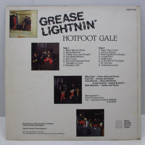 HOTFOOT GALE - Grease Lightning' (UK Orig.LP/CS)