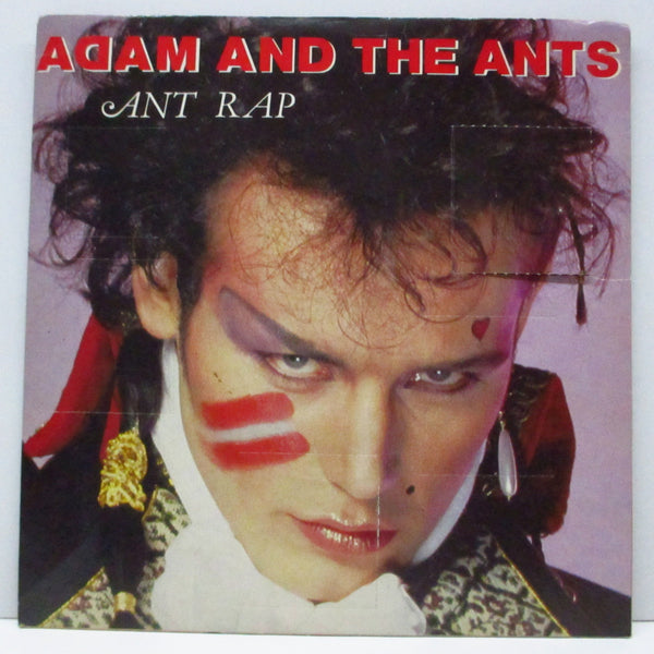 ADAM AND THE ANTS (アダム・アンド・ジ・アンツ)  - Ant Rap (UK オリジナル「茶プララベ」フラットセンター7"+光沢固紙製「5x窓」ジャケ)