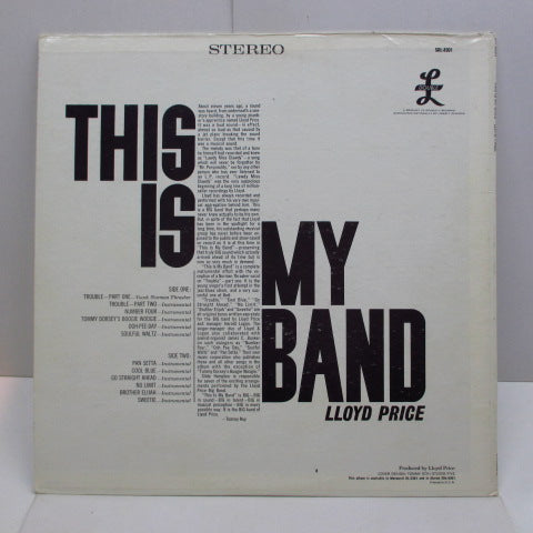 LLOYD PRICE (ロイド・プライス)  - This Is My Band (US:Orig.STEREO)