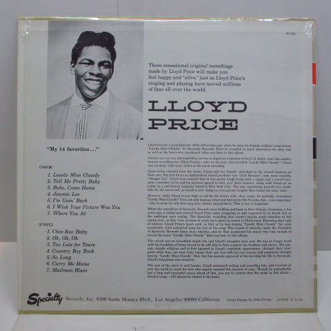 LLOYD PRICE - Lloyd Price (1st) (US 70's Reissue Stereo LP)
