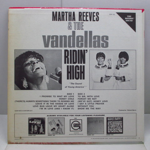 MARTHA & THE VANDELLAS - Ridin' High (US Orig.Stereo LP)