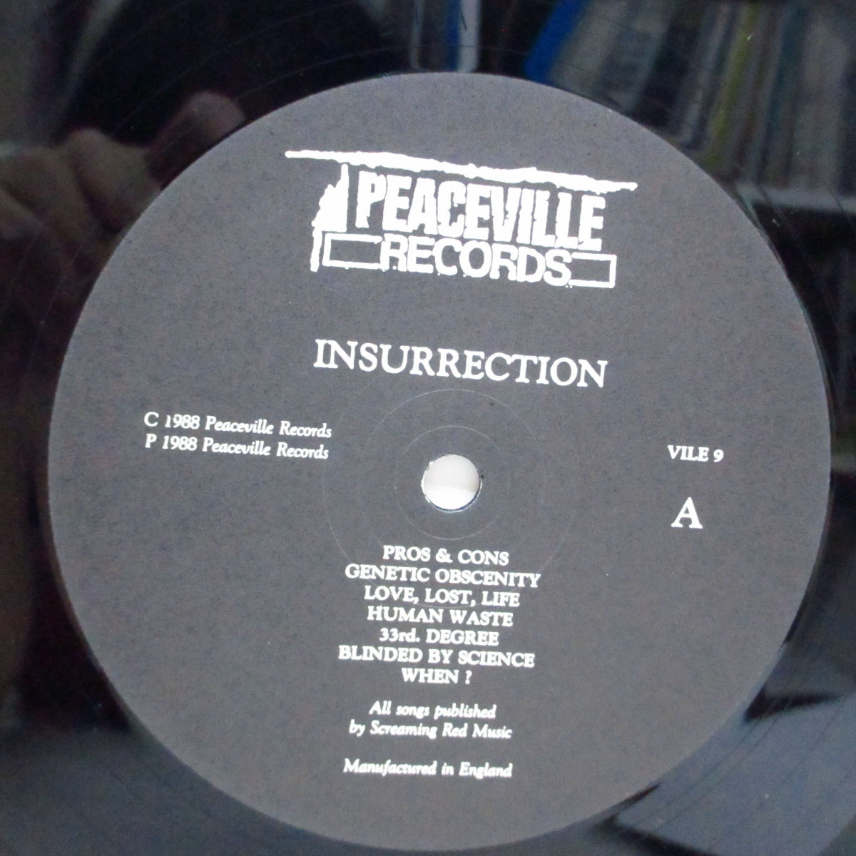 INSURRECTION (インサレクション)  - S.T. (UK Orig.Black Lbl.LP+Inner)