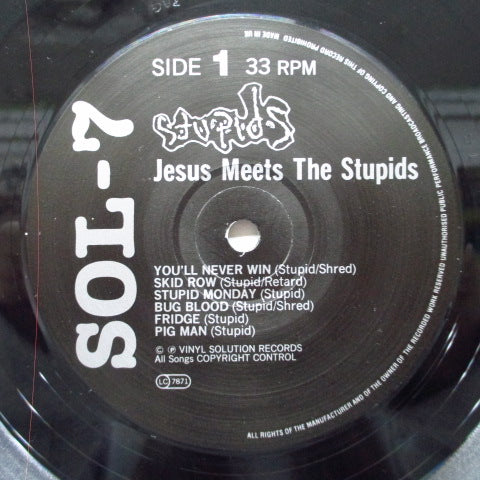 STUPIDS (ストゥーピッズ) - Jesus Meets The Stupids (UK Orig.LP)