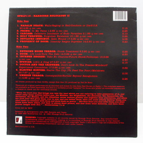 V.A. (80's UK/HC ピールセッション・コンピ) - Hardcore Holocaust II - The Peel Sessions (UK Orig.LP)