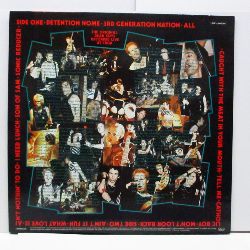 DEAD BOYS - Night Of The Living Dead Boys (German Re White Vinyl LP/ LILP 4.00220 J)