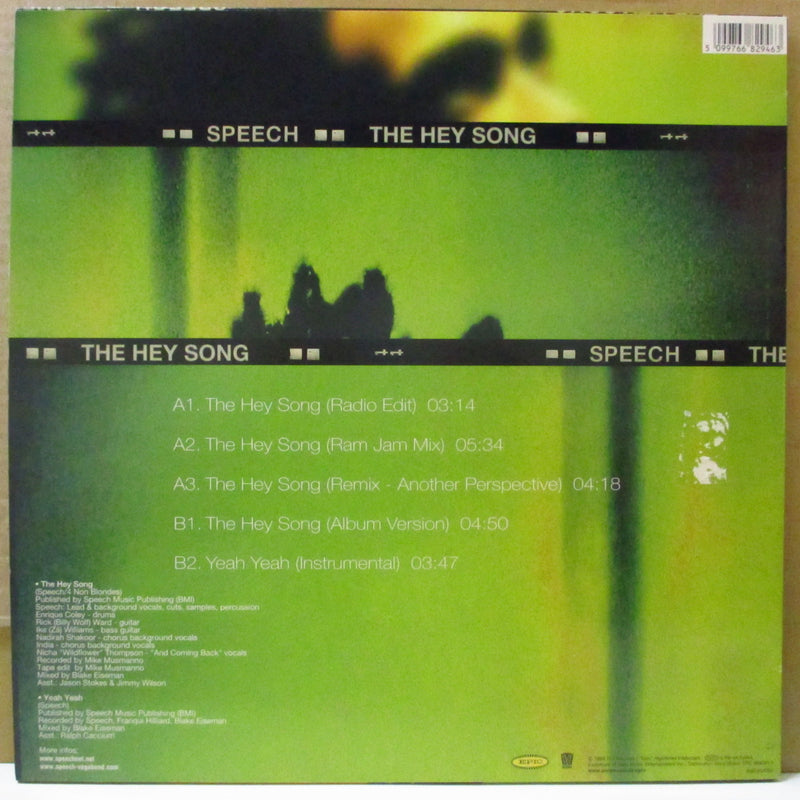 SPEECH (スピーチ)  - The Hey Song +4 (EU Orig.12"-EP)