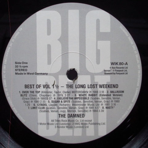 DAMNED, THE - Best Of Vol.1 1/2 : The Long Lost Weekend (UK Orig.LP)