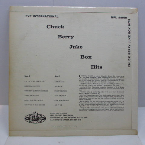 CHUCK BERRY  (チャック・ベリー)  - Juke Box Hits (New Jukebox Hits ) (UK Orig.MONO/CFS)