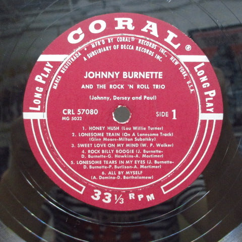 JOHNNY BURNETTE & THE R&R TRIO (ジョニー・バーネット・ロックンロール・トリオ) - Johnny Burnette & The Rock'n'Roll Trio (US Orig.Mono LP)