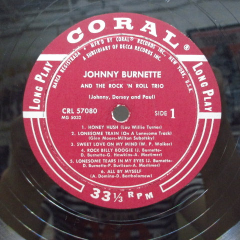 JOHNNY BURNETTE & THE R&R TRIO - Johnny Burnette & The Rock'n'Roll Trio (US Orig.Mono LP)