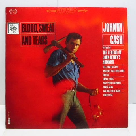JOHNNY CASH - Blood, Sweat And Tears (US 60's CBS Re Export Stereo LP)