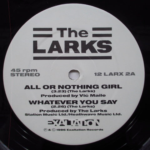 LARKS, THE - All Or Nothing Girl +3 (UK Orig.12")