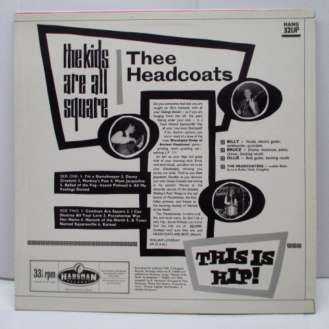 HEADCOATS (ヘッドコーツ)  - The Kids Are All Square This Is Hip (UK オリジナル LP)