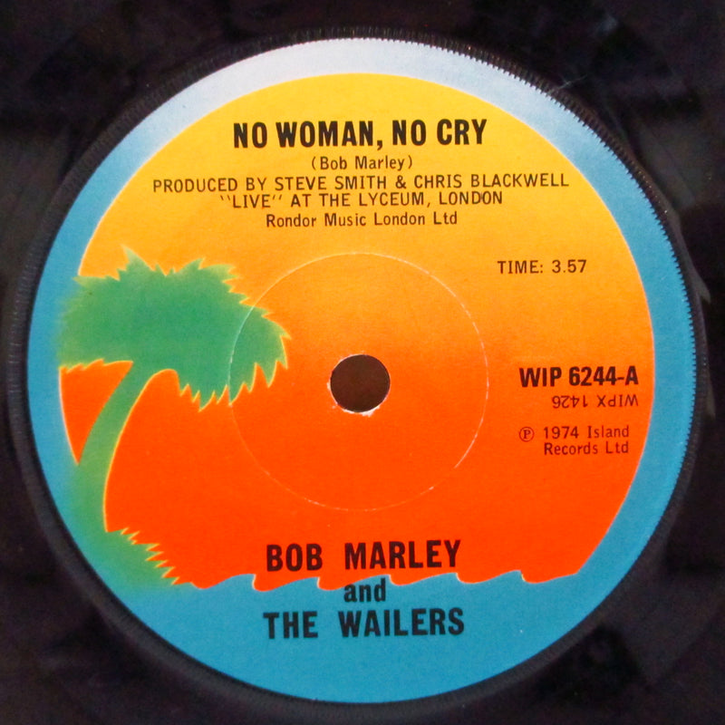 BOB MARLEY & THE WAILERS (ボブ・マーリー&ザ・ウェイラーズ)  - No Woman, No Cry (UK 70's エキスポート再発ラウンドセンター 7"+ドイツジャケ)