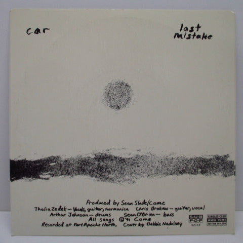 COME - Car (US Ltd.White Vinyl 7")