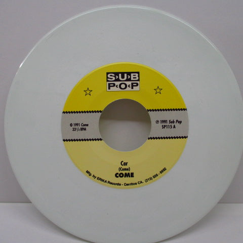 COME - Car (US Ltd.White Vinyl 7")