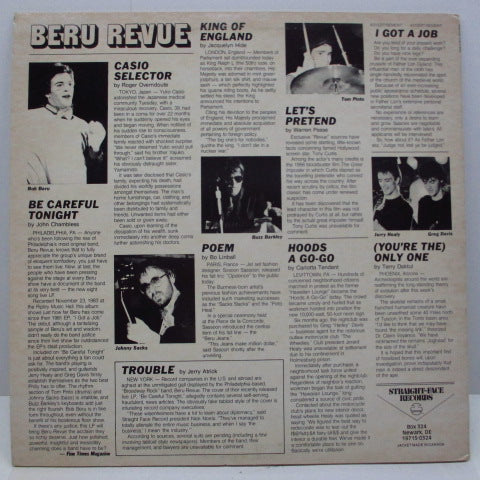 BERU REVUE - Be Careful Tonight (US Promo LP)