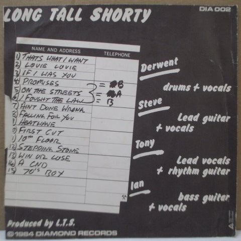 LONG TALL SHORTY - On The Streets Again (UK Orig.7")