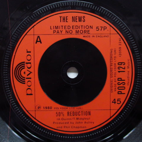 NEWS, THE - 50% Reduction (UK Ltd.7"+CS)