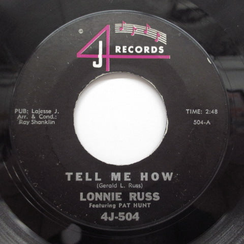 LONNIE RUSS feat. PAT HUNT - Tell Me How / Flip Flop (Orig)