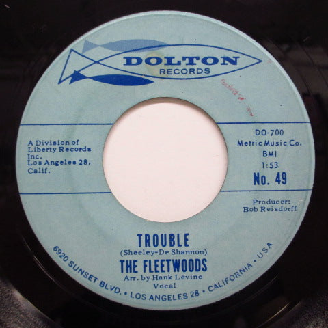 FLEETWOODS (フリートウッズ)  - Billy Old Buddy ('62 Dolton Orig)
