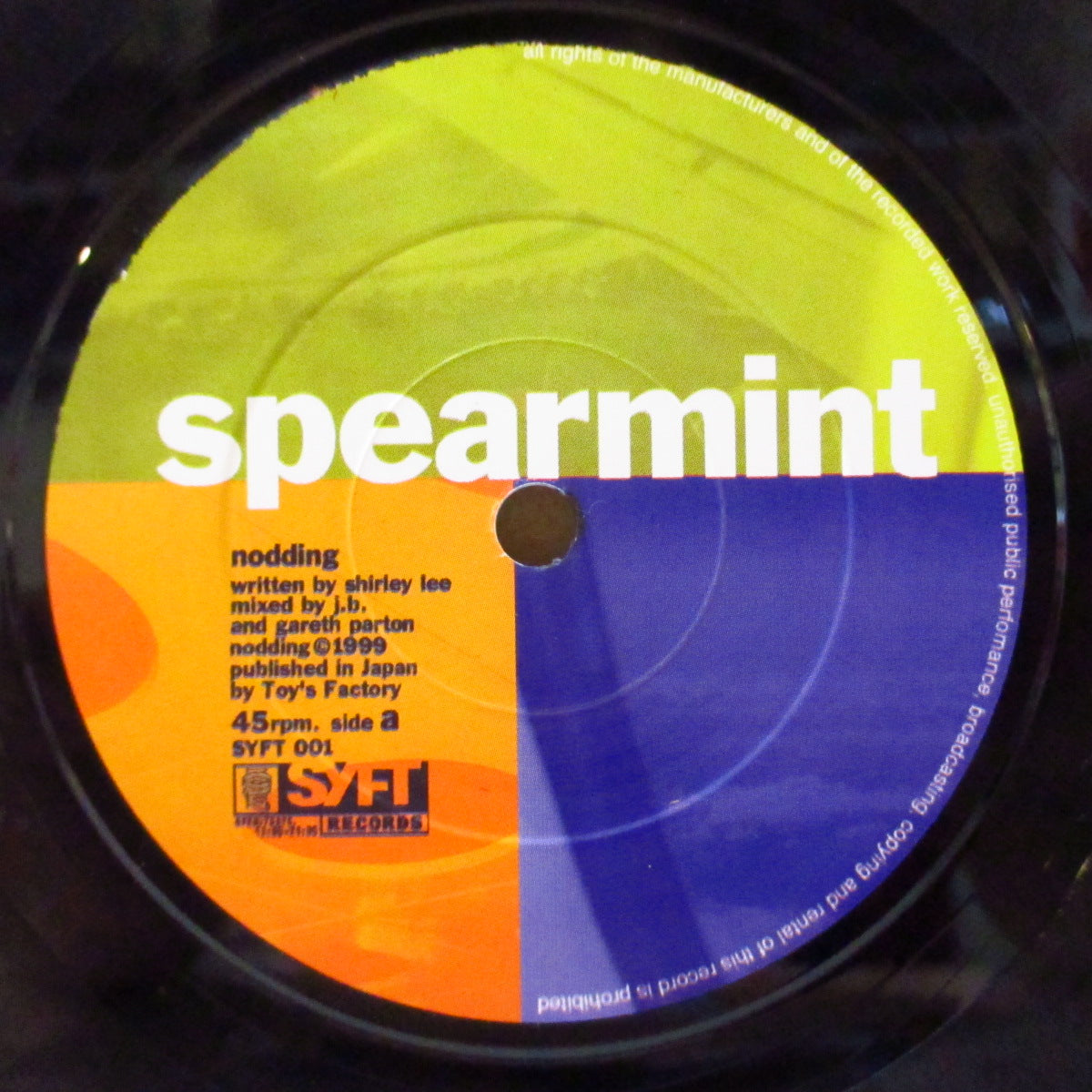 SPEARMINT (スペアミント)  - Nodding (Japan Orig.7")