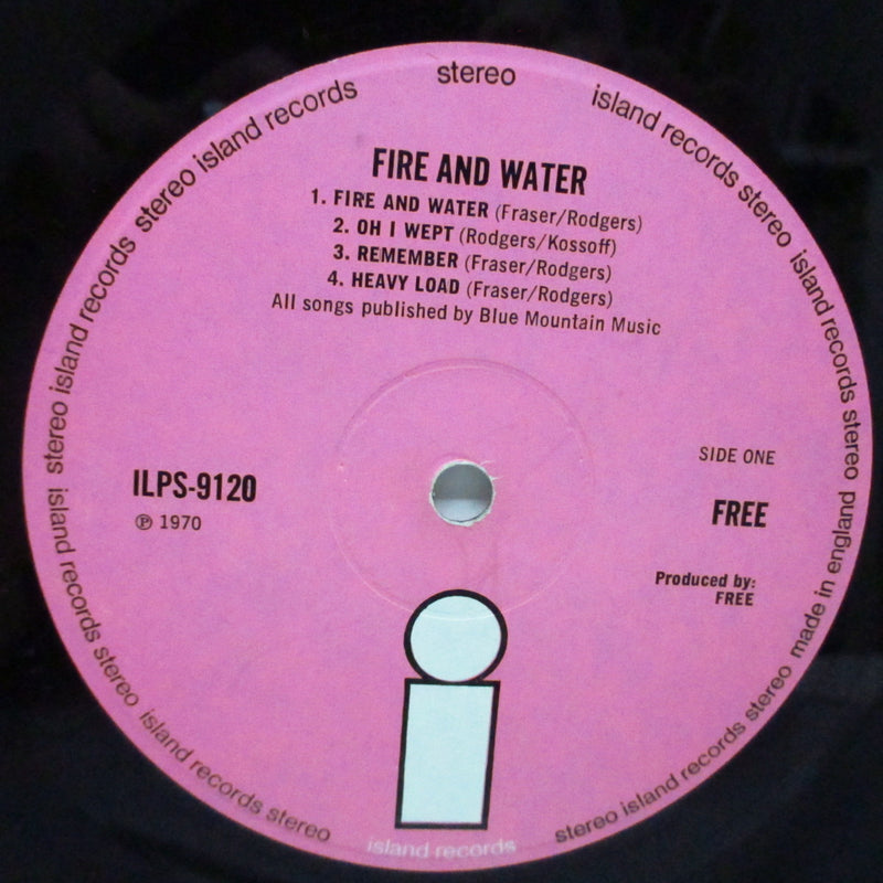 FREE (フリー) - Fire And Water (UK オリジナル LP/スムーズラベ)