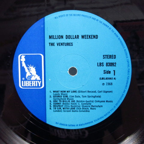 VENTURES (ベンチャーズ) - Million Dollar Weekend (UK Orig.Stereo LP/CS)