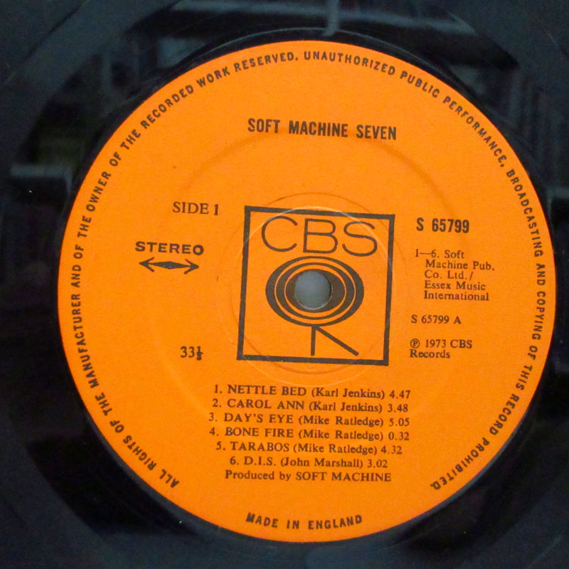 SOFT MACHINE - Seven (UK Orig.Deep Orange Lbl.LP/GS)