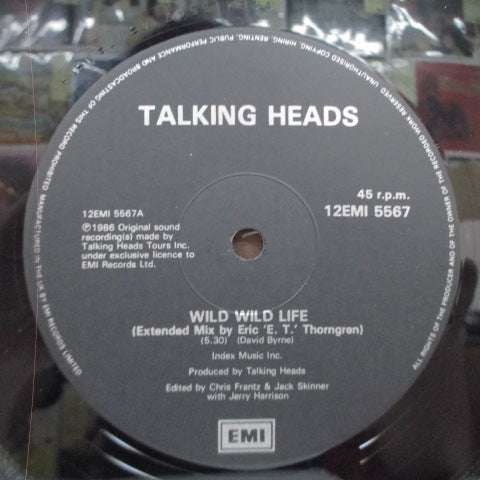 TALKING HEADS (トーキング・ヘッズ)  - Wild Wild Life (Extended Mix) +2 (UK オリジナル 12インチ-EP)