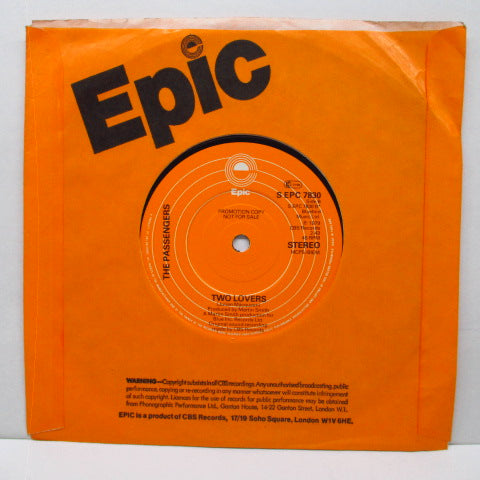 PASSENGERS, THE - Something About You - I Don't Like (UK Promo 7"/S EPC 7830)