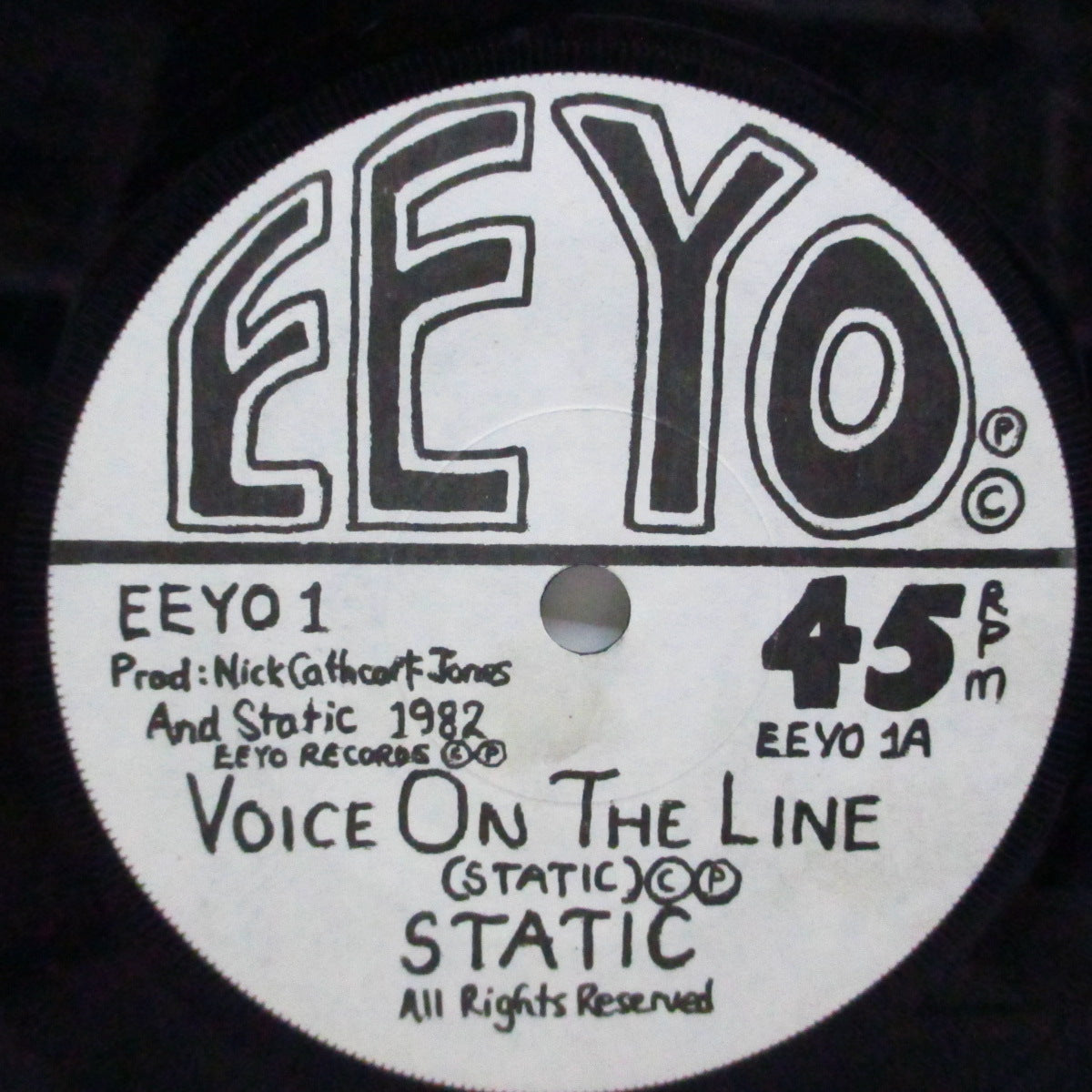 STATIC (スタティック)  - Voice On The Line (UK Orig.7")