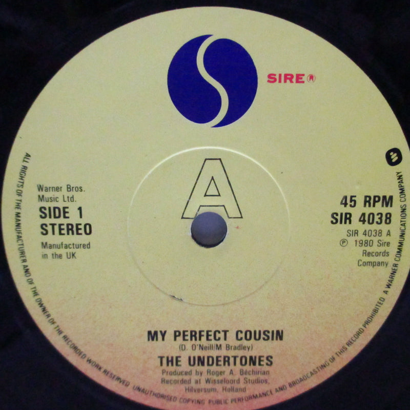 UNDERTONES, THE (アンダートーンズ)  - My Perfect Cousin +2 (UK オリジナル「フラットセンター」7"+光沢固紙ジャケ)