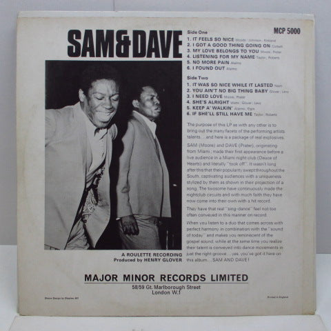SAM ＆ DAVE - Sam & Dave (UK Orig.)