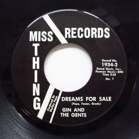 GIN AND THE GENTS - Dreams For Sale (Miss Thing-1934)