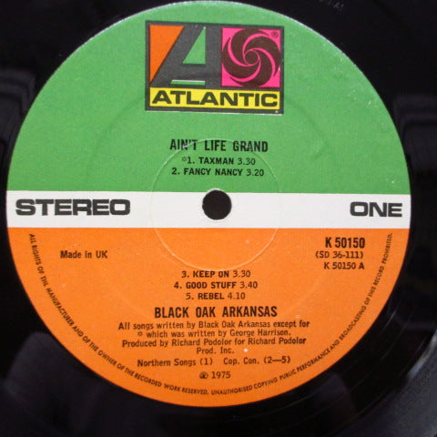 BLACK OAK ARKANSAS - Ain't Life Grand (UK Orig.LP+Inner)
