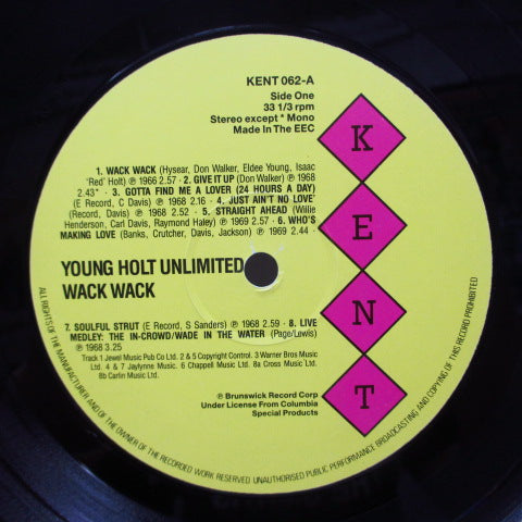 YOUNG HOLT UNLIMITED (ヤング・ホルト・アンリミテッド)- Wack Wack (UK Orig.)