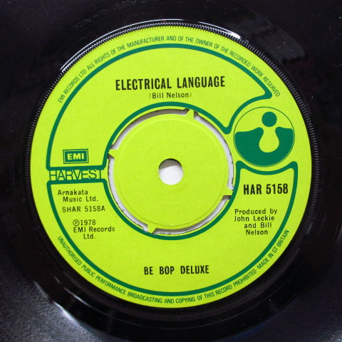 BE BOP DELUXE (ビー・バップ・デラックス)- Electrical Language (UK Orig.)