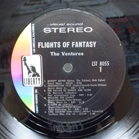 VENTURES (ベンチャーズ) - Flights Of Fantasy (US オリジナル「ステレオ」 LP)