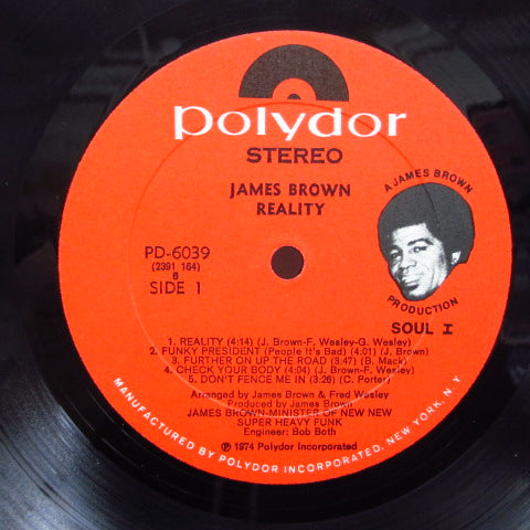 JAMES BROWN (ジェームス・ブラウン)  - Reality (US Orig.LP)
