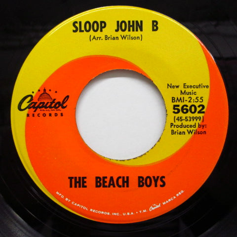 BEACH BOYS (ビーチ・ボーイズ) - Sloop John B (US オリジナル  7"+PS)