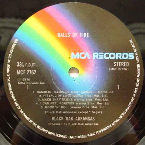 BLACK OAK ARKANSAS - Balls Of Fire (UK Orig.LP)