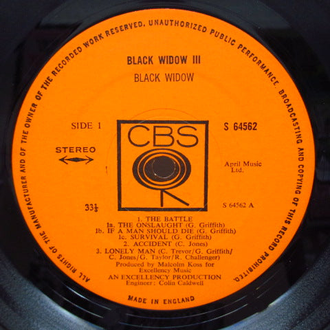 BLACK WIDOW - III (UK Orig.LP/No Inner)