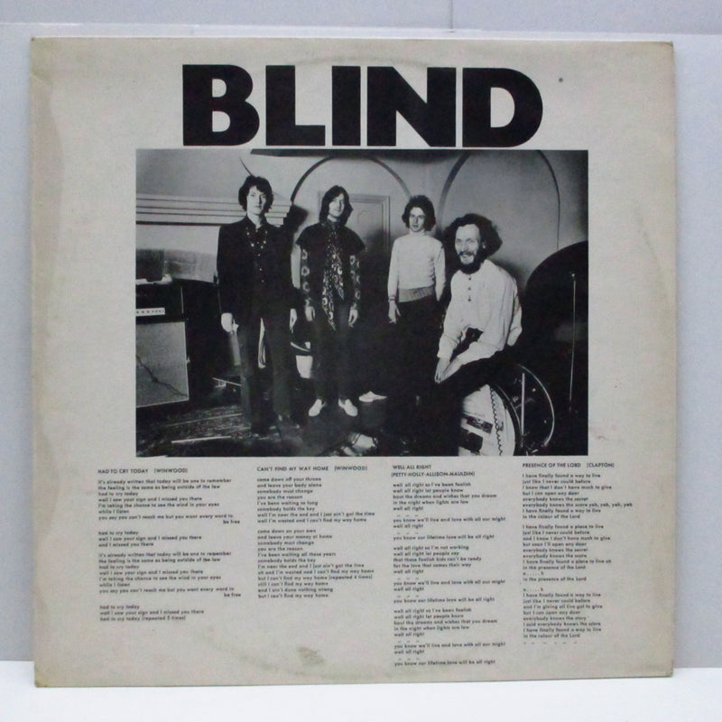 BLIND FAITH (ブラインドフェイス)  - Blind Faith (UK Orig.Stereo LP/Group Photo CS)