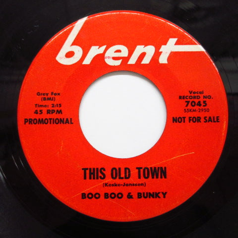 BOO BOO & BUNKY - This Old Town / Turn Around (US:PROMO)