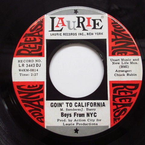 BOYS FROM NEW YORK CITY - Goin' To California (PROMO)