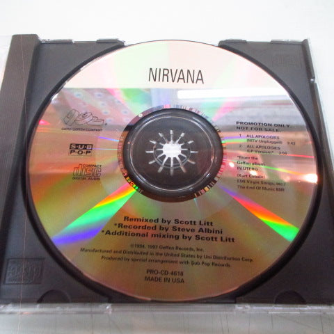 NIRVANA (ニルヴァーナ) - All Apologies (US プロモ CD)